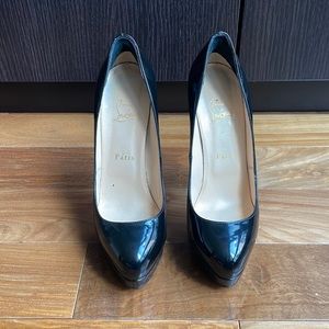 Christian Louboutin Sky High Platform black Pumps size 38